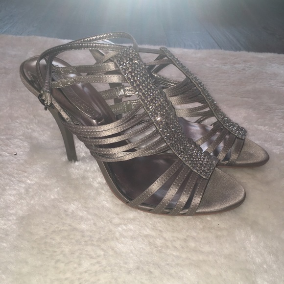 BCBG Strappy Open Toe Heels - Picture 2 of 7